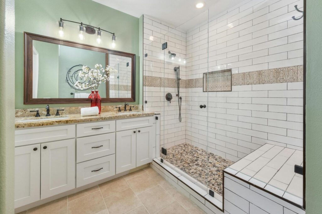 deep cleaning. bathroom, vanity, and shower. The best home cleaning services in new jersey