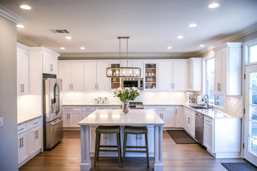 Modern and organized kitchen after cleaning services